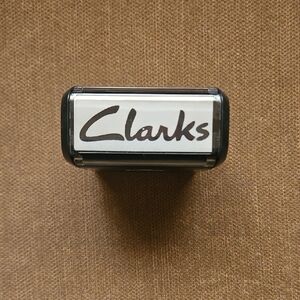 Clarks BLACK Ink Stamp